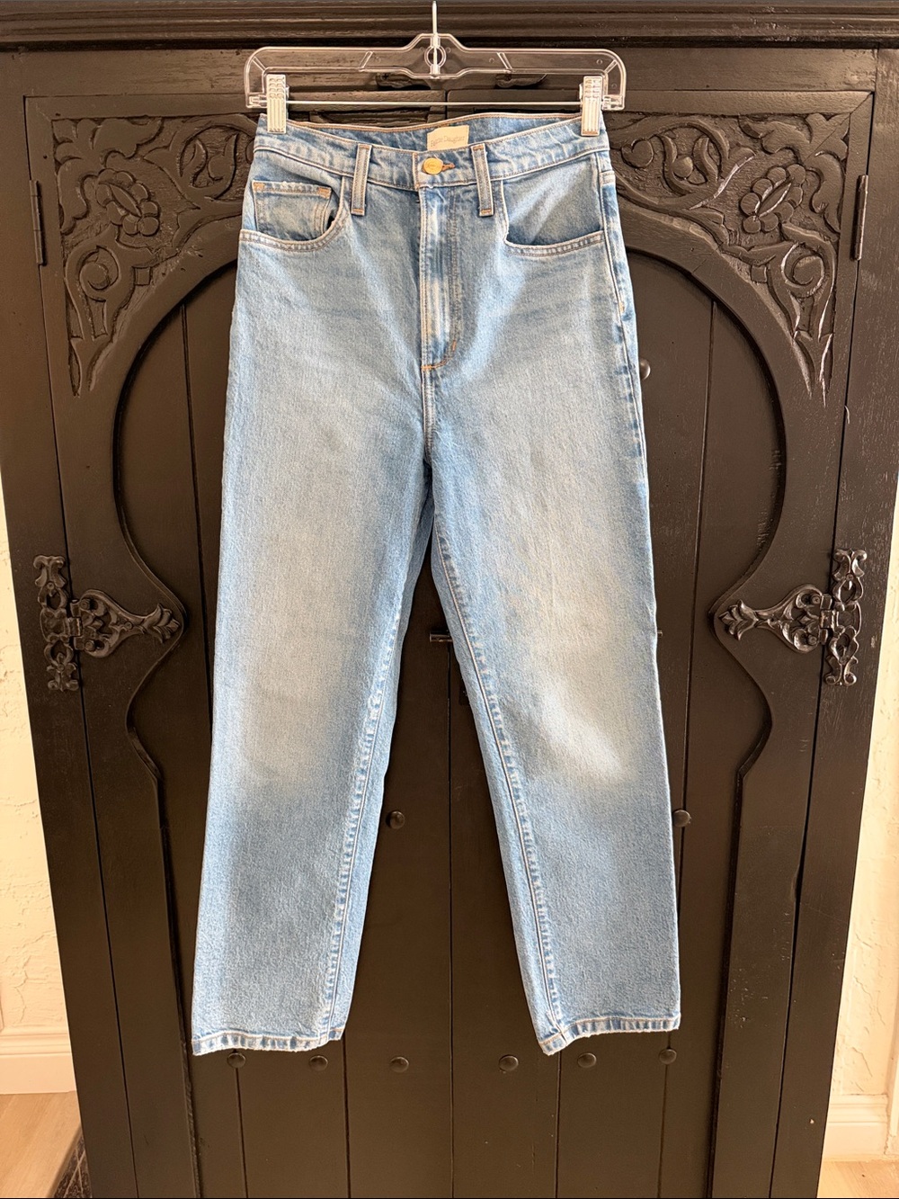Favorite Daughter Light Wash Straight Jeans